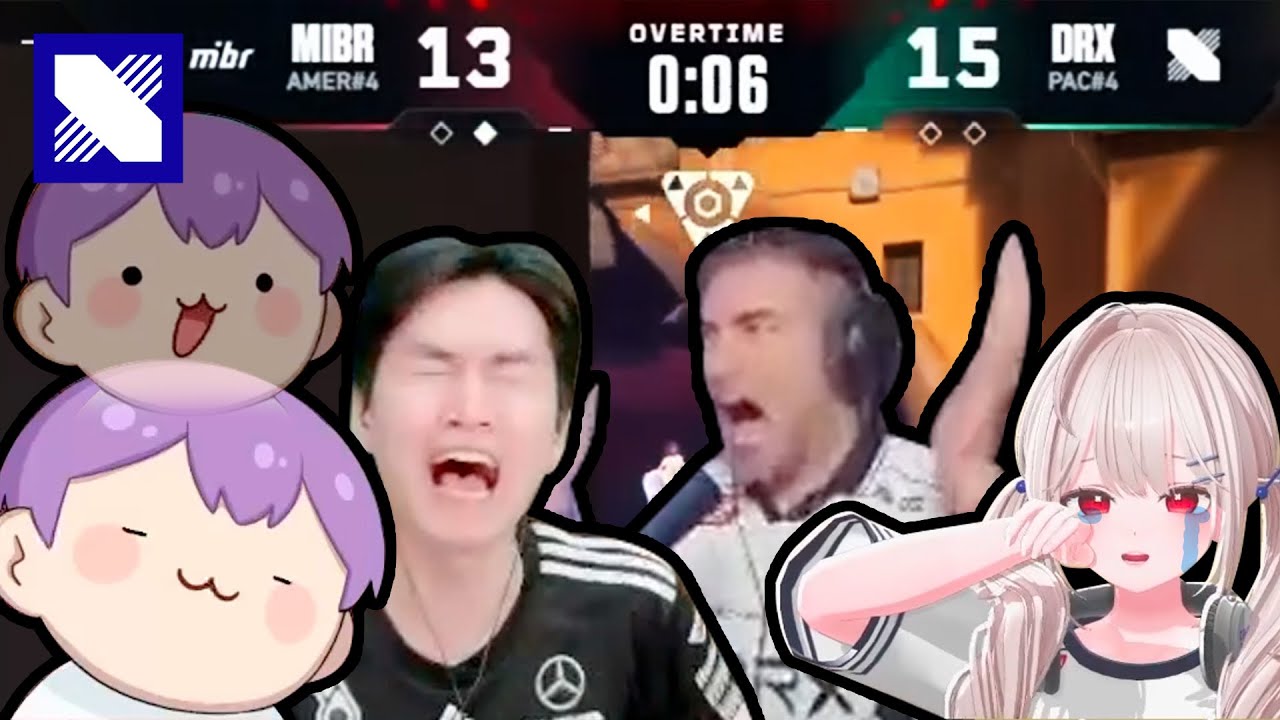 이게 발로란트지!!!!!!ㅣChampions Paris DRX vs MIBR 스트리머들의 반응 모음(feat. 김된모/행돌/베베리/LotharHS)