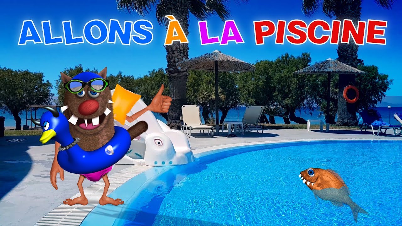 Foufou - Allons A La Piscine (Let's go to the Pool for kids) 4k