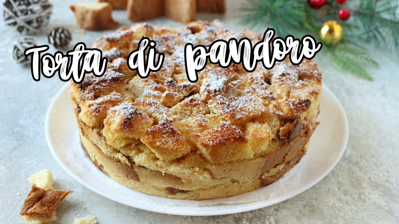 TORTA SBRICIOLATA DI PANDORO - Ricetta con il pandoro avanzato, facile e golosissima!