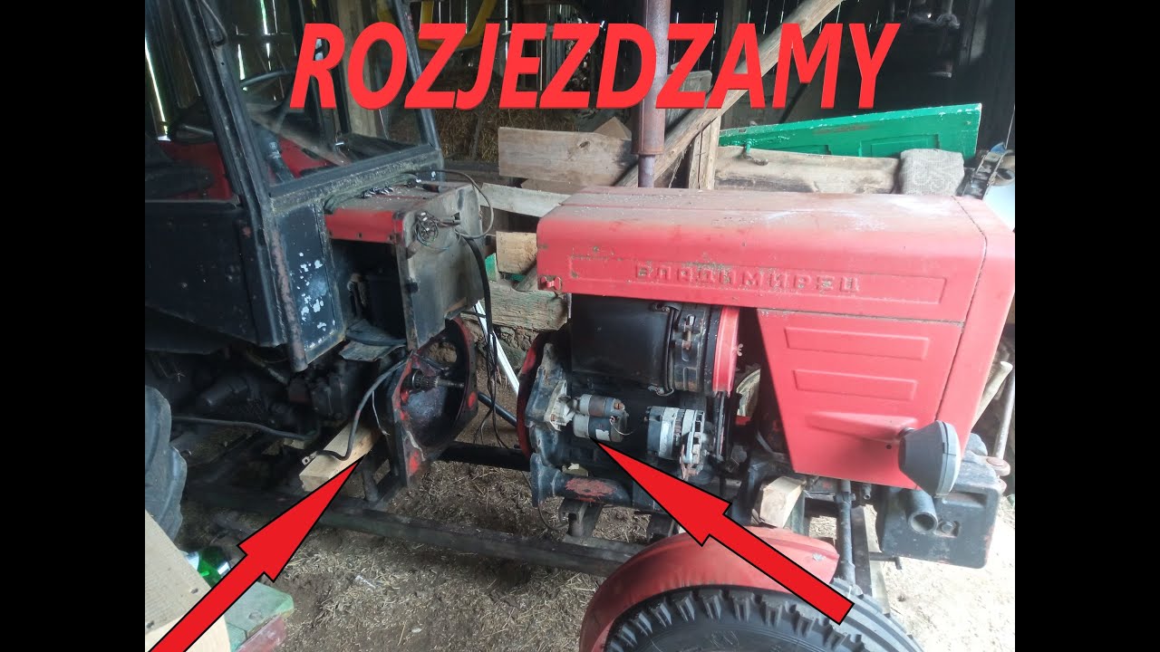 Wladimirec T25 rozjechany na w&oacute;zku - wymiana kompletnego sprzęgła