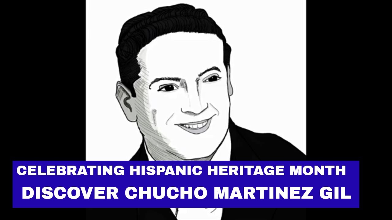 Drawing Chucho Martinez Gil - Celebrating Hispanic Heritage Month Through Portraits