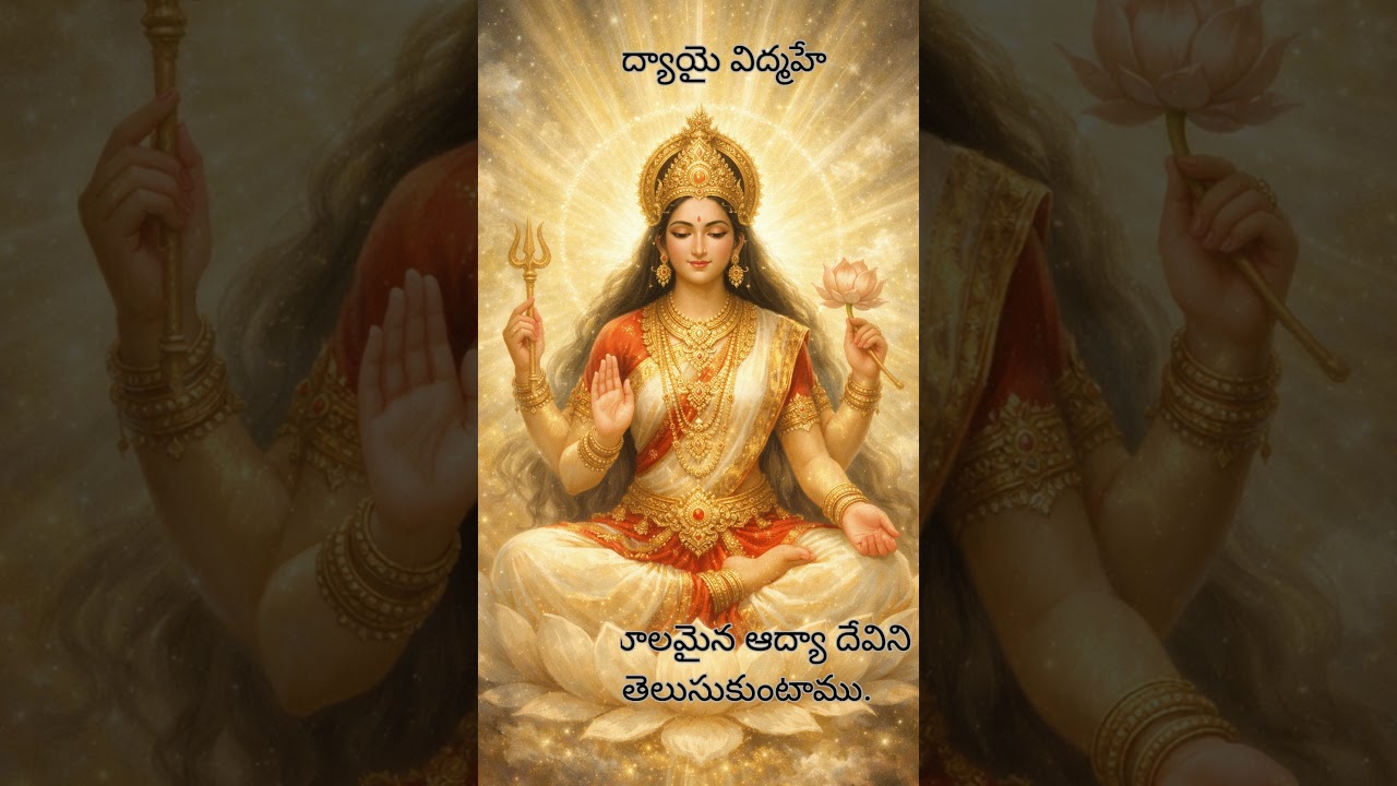 ఆద్యా పరాశక్తి గాయత్రీ మంత్రం 🕉️ | Divine Feminine Power