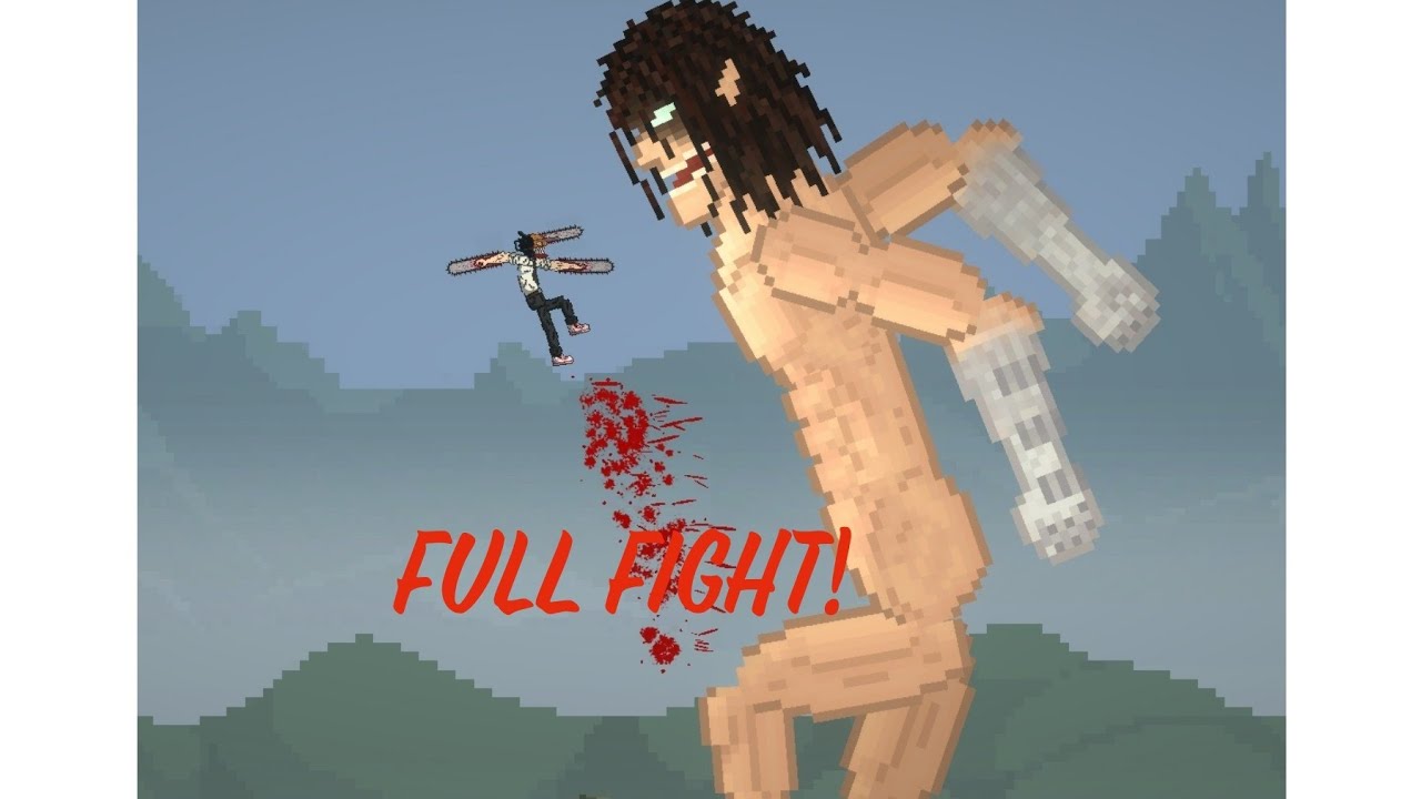 chainsaw man/denji vs attack titan/Eren (melon Playground) season 1