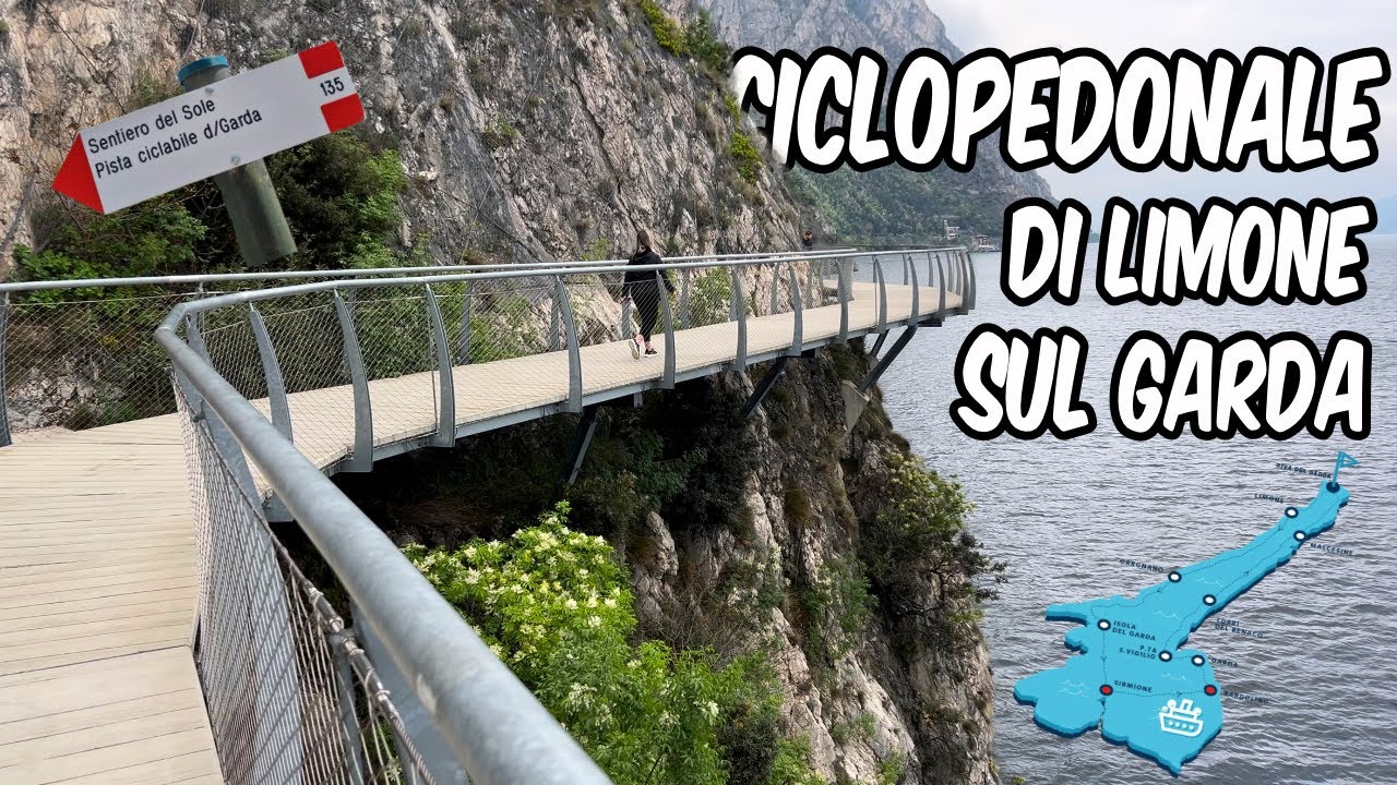 CICLOPEDONALE DI LIMONE SUL GARDA| la passerella sospesa sul Lago di Garda!