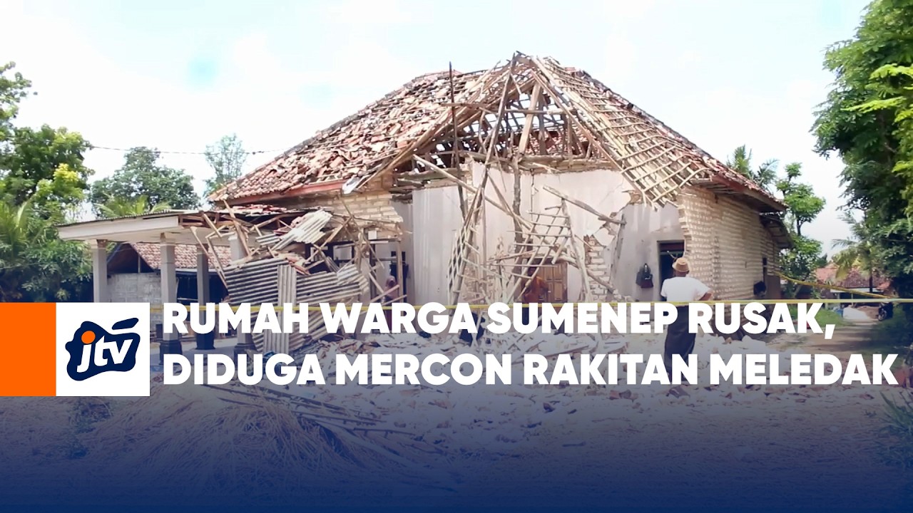 Rumah Warga Sumenep Rusak, Diduga Mercon Rakitan Meledak