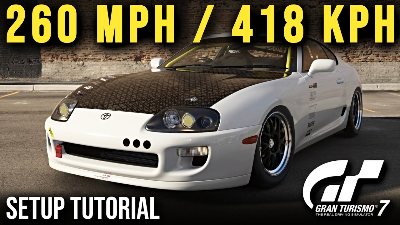 GT7 — руководство по настройке скорости Toyota Supra до 260 миль/ч (418 км/ч)