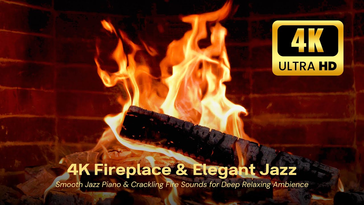 🔥 Cozy Crackling Fireplace 24/7 Burning Logs and Fire Sounds for Relaxing Christmas Ambience 4K #7GF