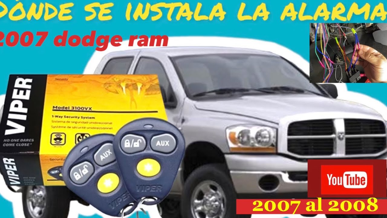 Cómo se instala￼ una alarma en una 2007 al 2008 Dodge Ram 1500
