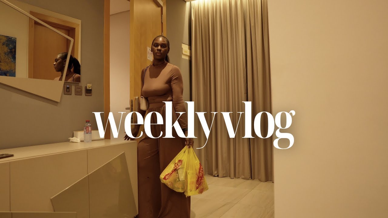 Weekly Vlog : how i plan my week with a planner + tips on filming content + new hair & more