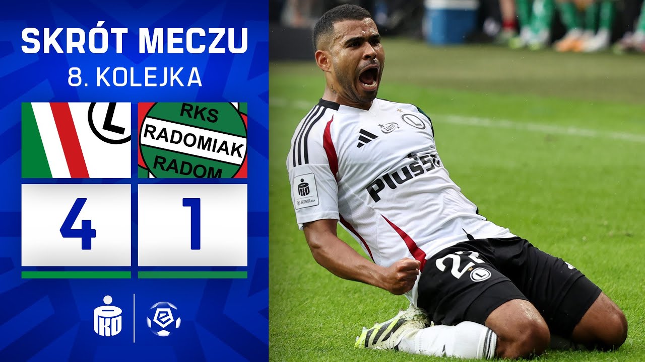 Legia - Radomiak | SKRÓT | Szymański po raz pierwszy, Wszołek dla córki, Elitim show| Ekstraklasa