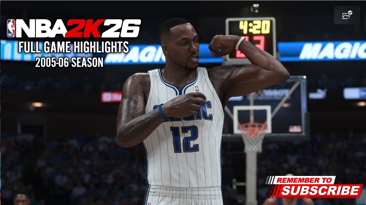 Wizards vs Magic | 2005-06 Season Full Game Highlights (cpu vs cpu) NBA 2k26