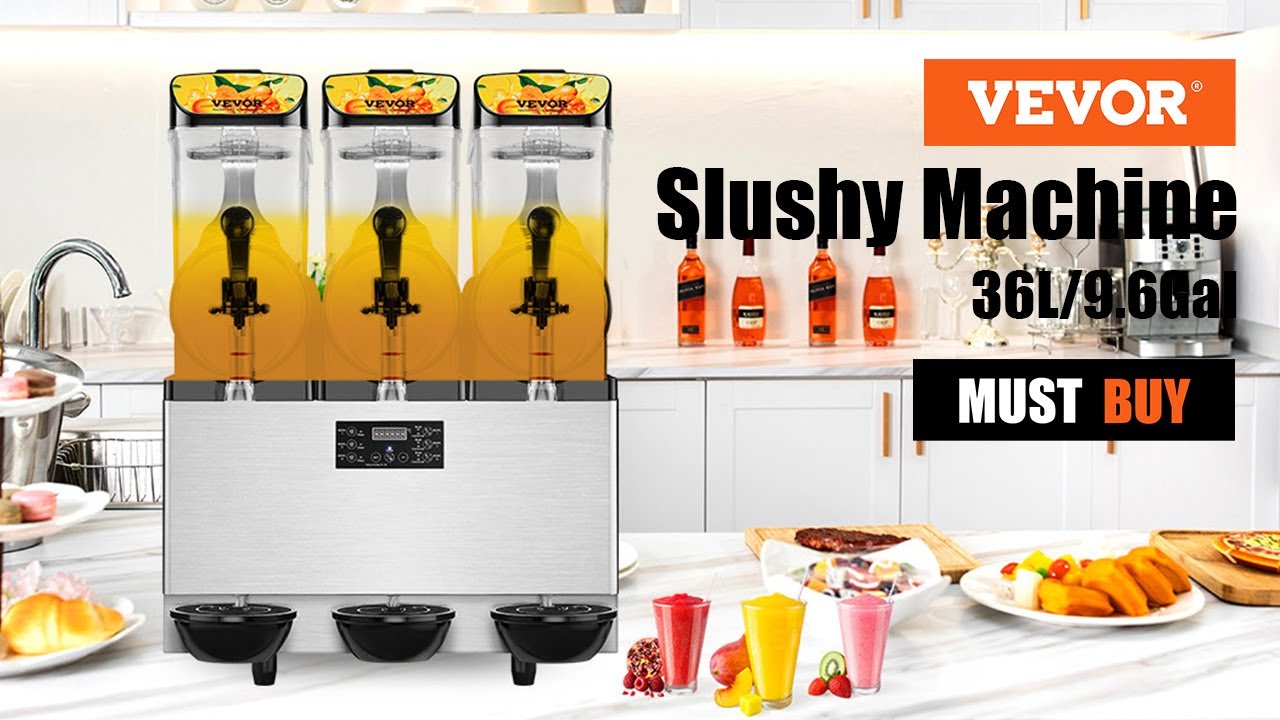 VEVOR Commercial Slushy Machine, for Home Party Restaurants Cafe Bars Use