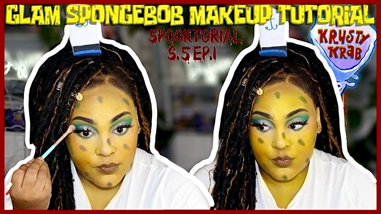 GLAM SPONGEBOB MAKEUP TUTORIAL!| SPOOKTORIAL S.5EP.1