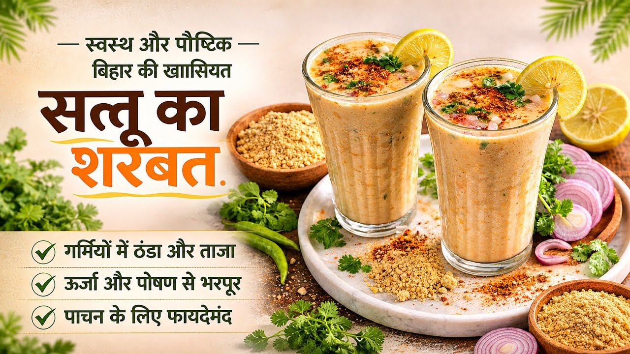 गर्मी में कोल्ड ड्रिंक नहीं बिहार का देसी सत्तू पीए-सेहत भी और स्वाद भी!👌😋