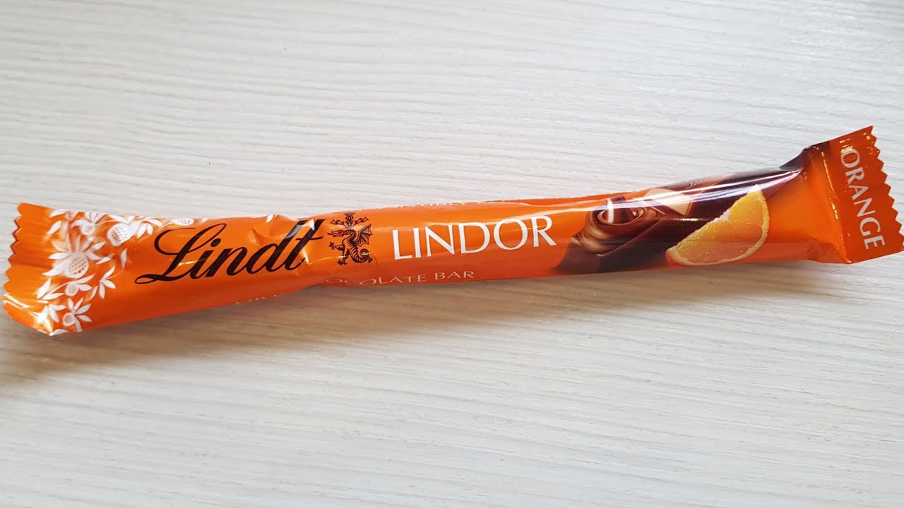 MELTED Lindt Lindor Orange Milk Chocolate Bar Unboxing