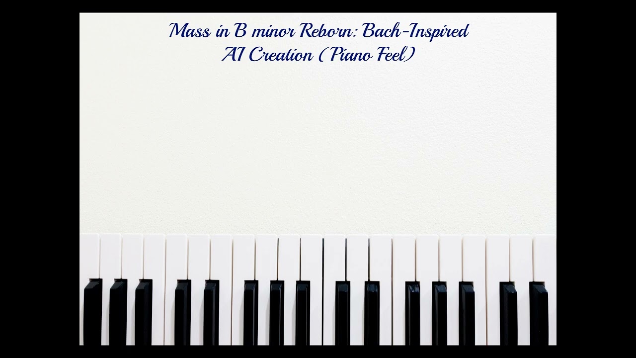 Mass in B minor Reborn: Bach-Inspired AI Creation (Piano Feel)