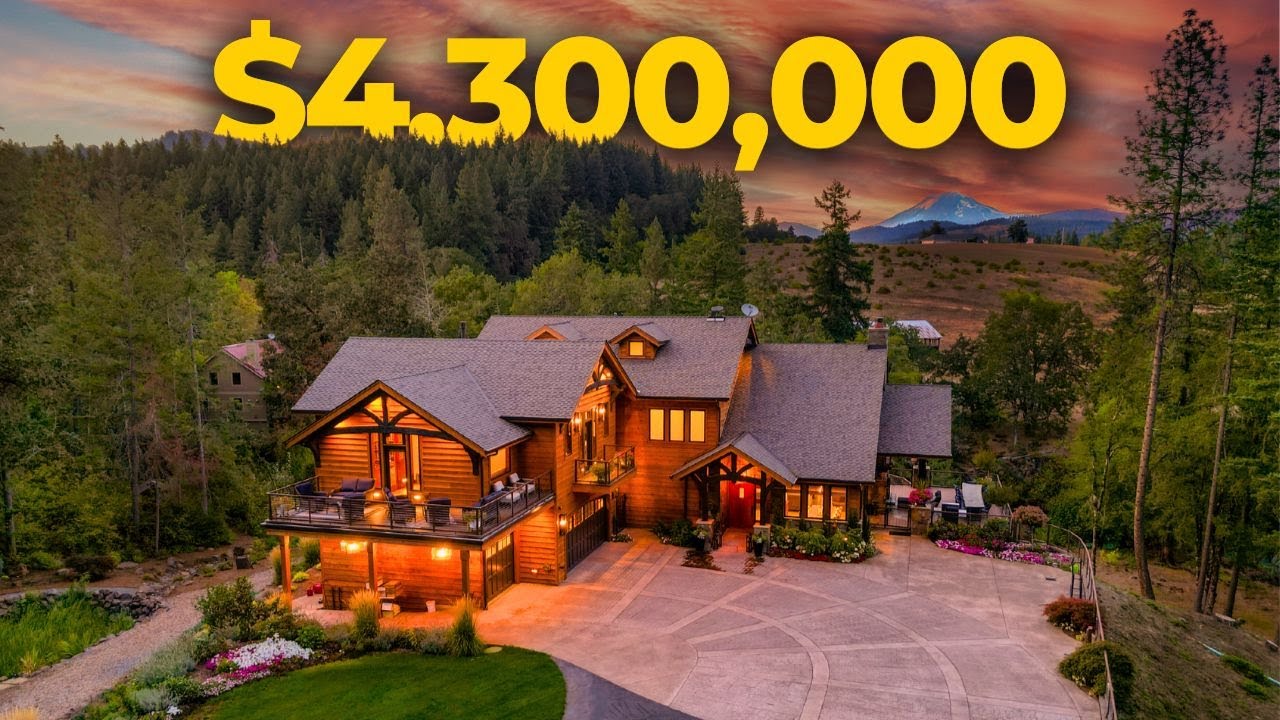 Inside a $4,300,000 Ultra-Private LUXURY Estate on the White Salmon River!