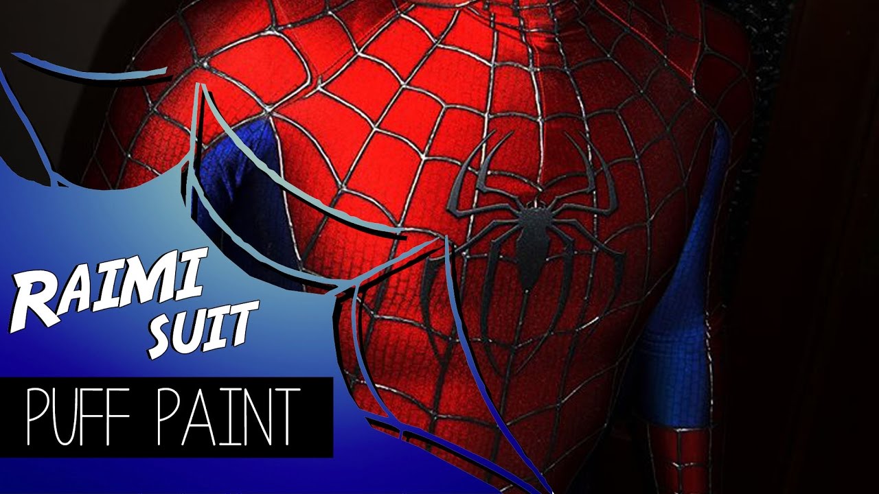 Making puff paint - Spider-Man Raimi suit