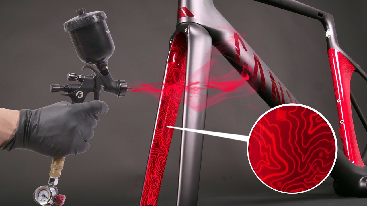 ETOE Bike Paint full Process - CANYON Aeroad TOPOGRAPHIC STYLE