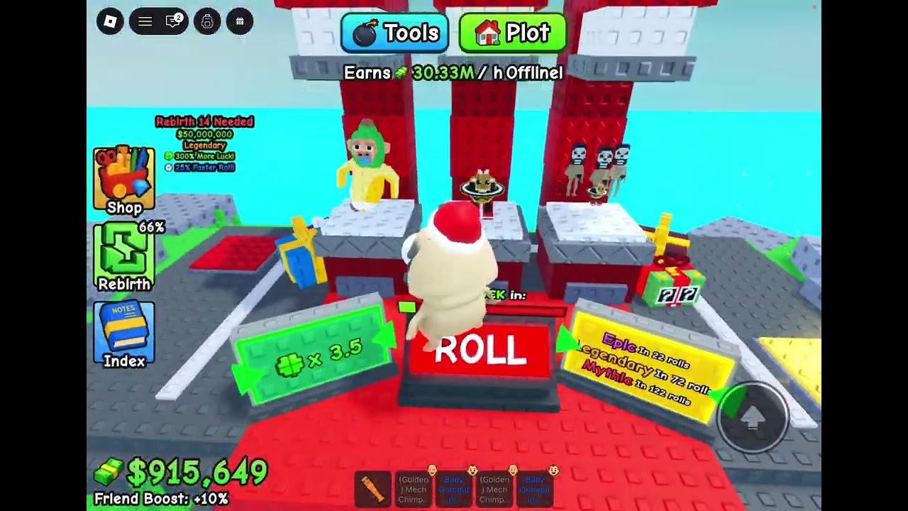 Playing grow a brainrot
