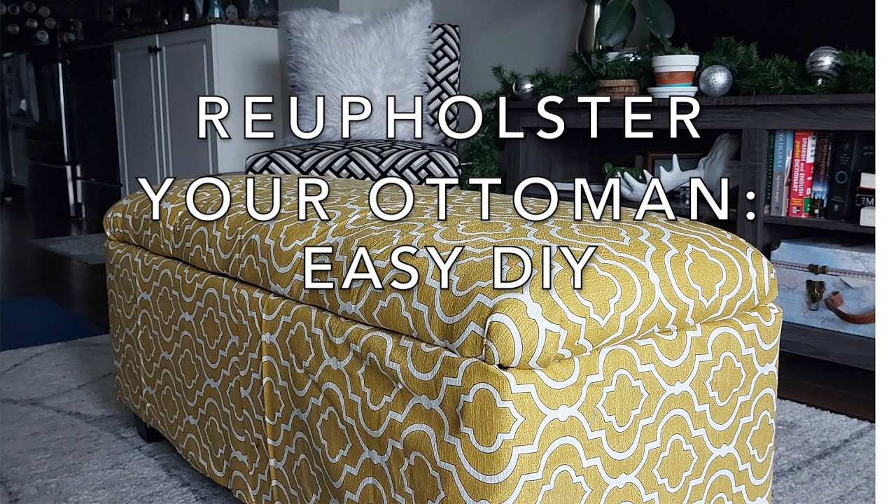 Reupholster Your Ottoman: Easy DIY