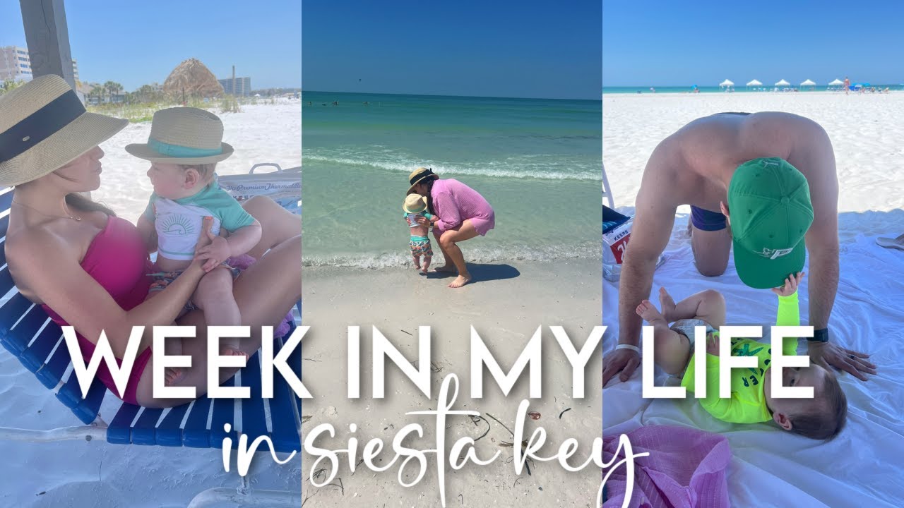 week in my life in SIESTA KEY! our first family vacation, best food spots, #1 beach in the U.S.!