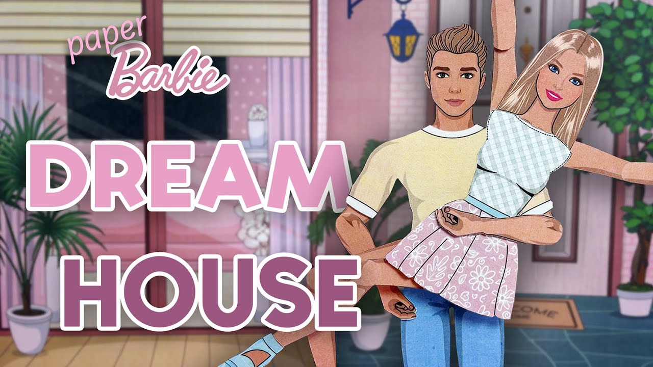 How To Make Luxury Dream House in Album For Paper Barbie and Ken |  Paper Doll Crafts 