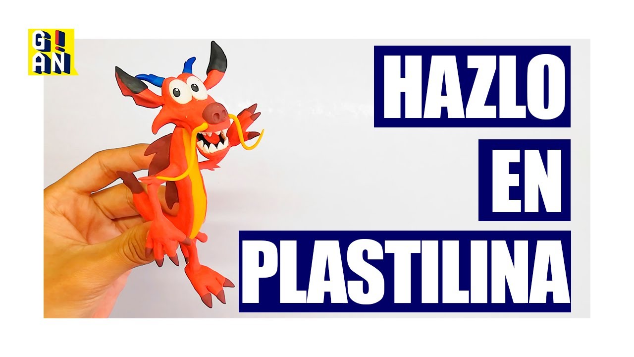 📍 ▶PLASTILINA/MUSHU en PLASTICINA/haciendo a MUSHU de MULAN!. ✅ 💯 🔥