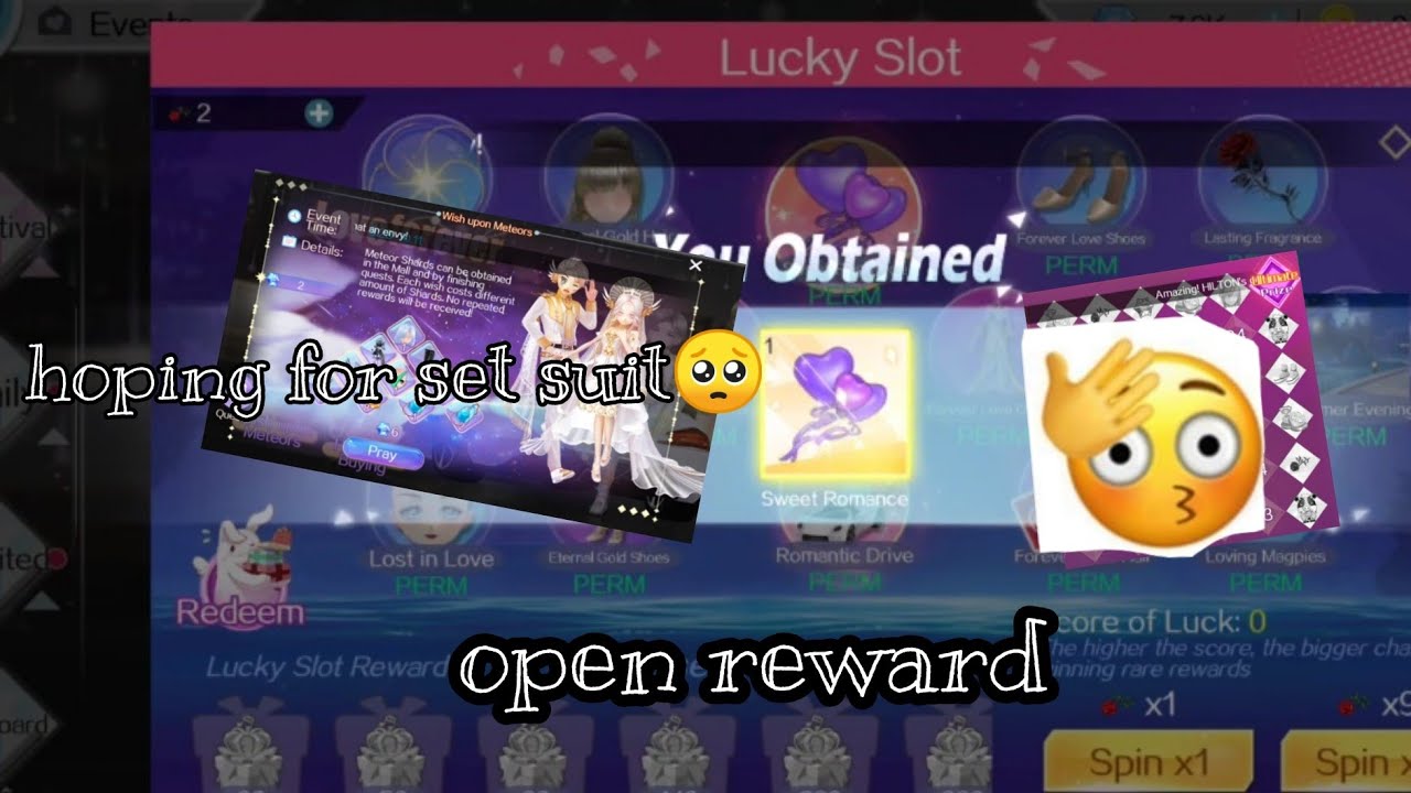 Sweet Dance: Doing wish upon meteor quest ~ lucky slot