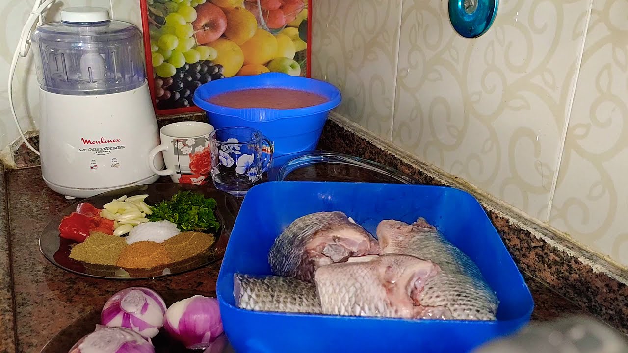 أفضل وأحسن طريقة عمل صينية سمك صياديه بدون قلى السمك فى الزيت