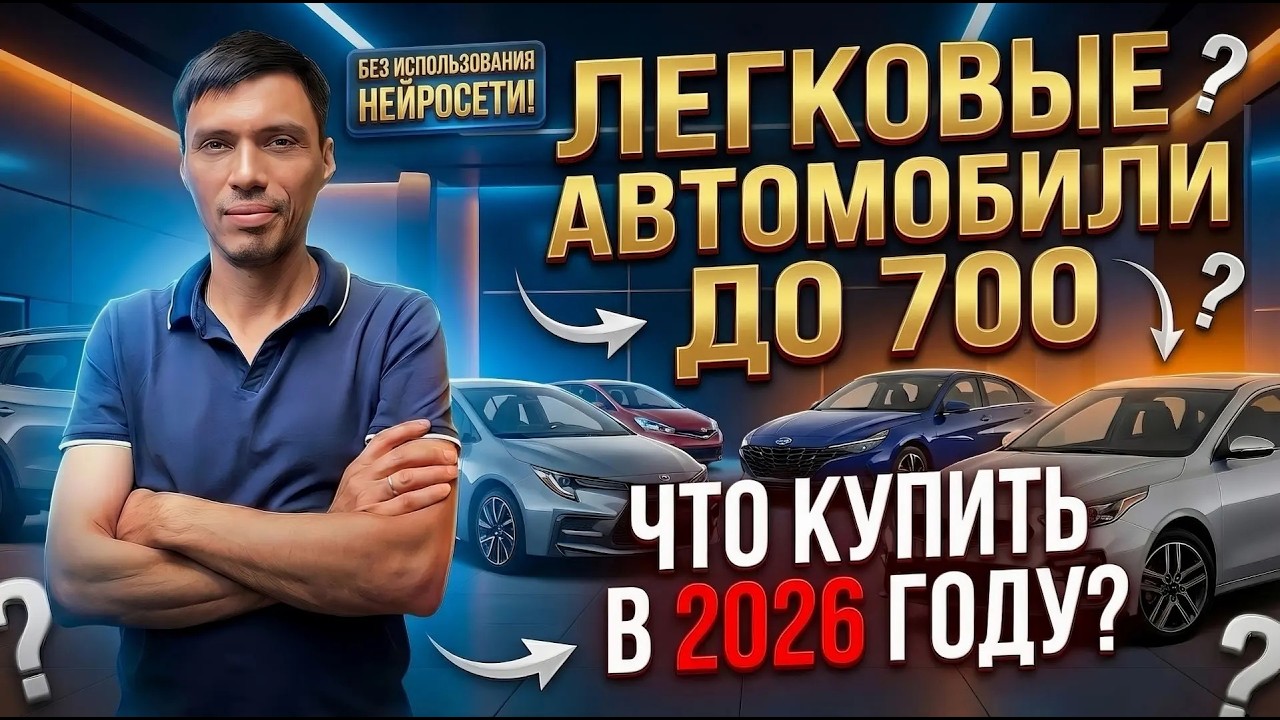 Автомобили до 700 тысяч рублей. Что купить в 2026 ?