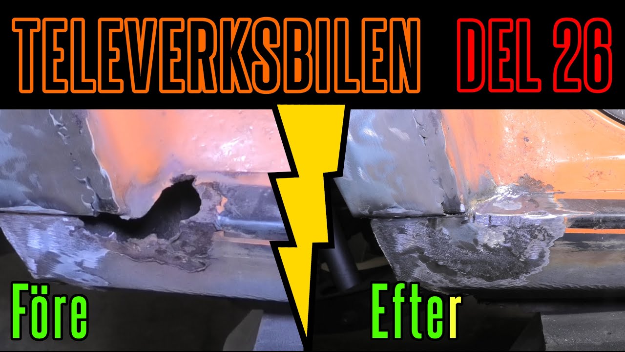 Televerksbilen Del 26 - Lagar rosthål i tröskel