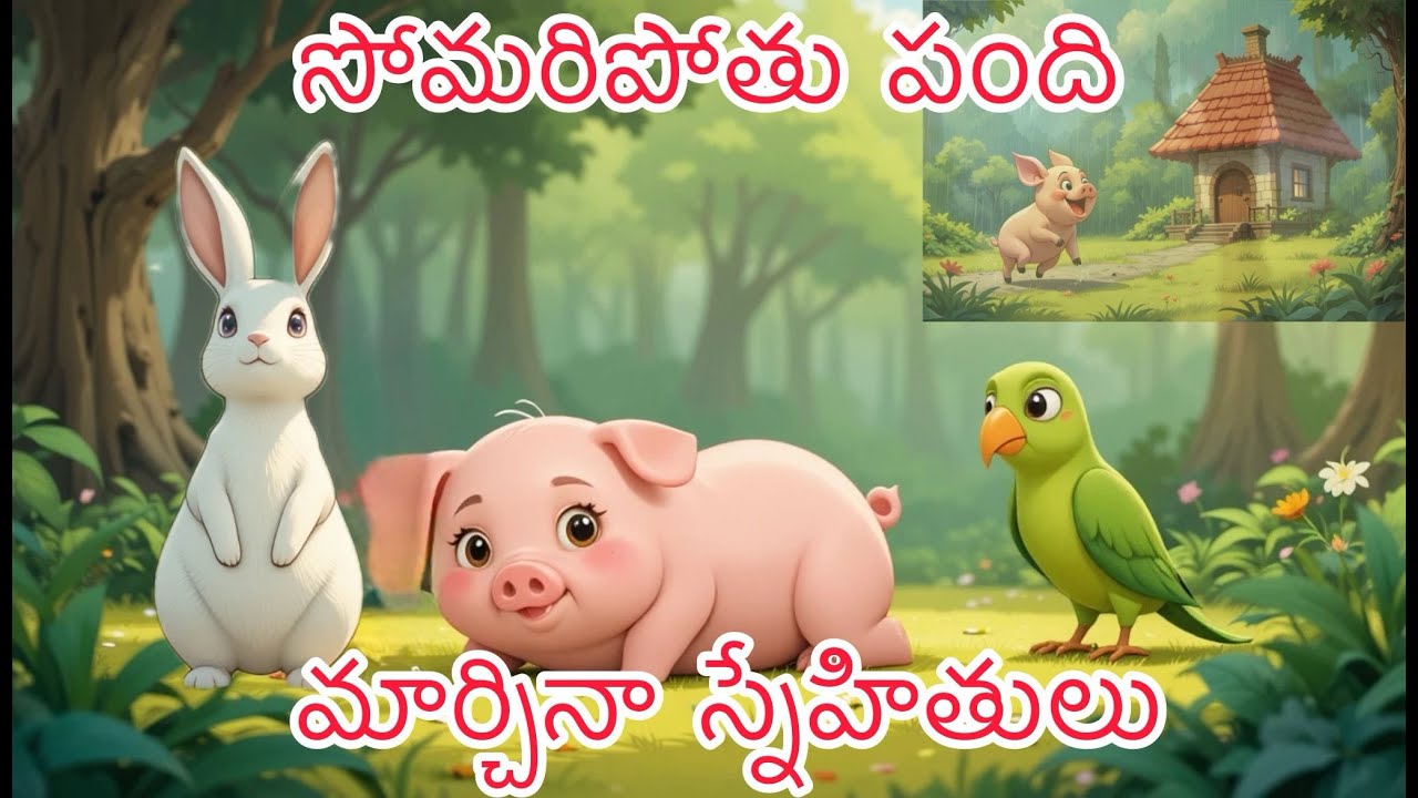 సోమరిపోతు పంది మార్చినా స్నేహితులు | Telugu Stories | moral Story | Telugu Kathalu | @ManaMelodie