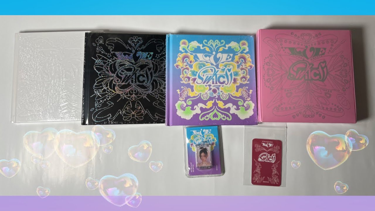 UNBOXING IVE 2ND EP ALBUM IVE SWITCH (all photobook versions & PLVE ver) +Apple Music POBS