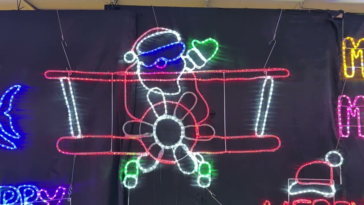Santa in Plane Spinning Propeller