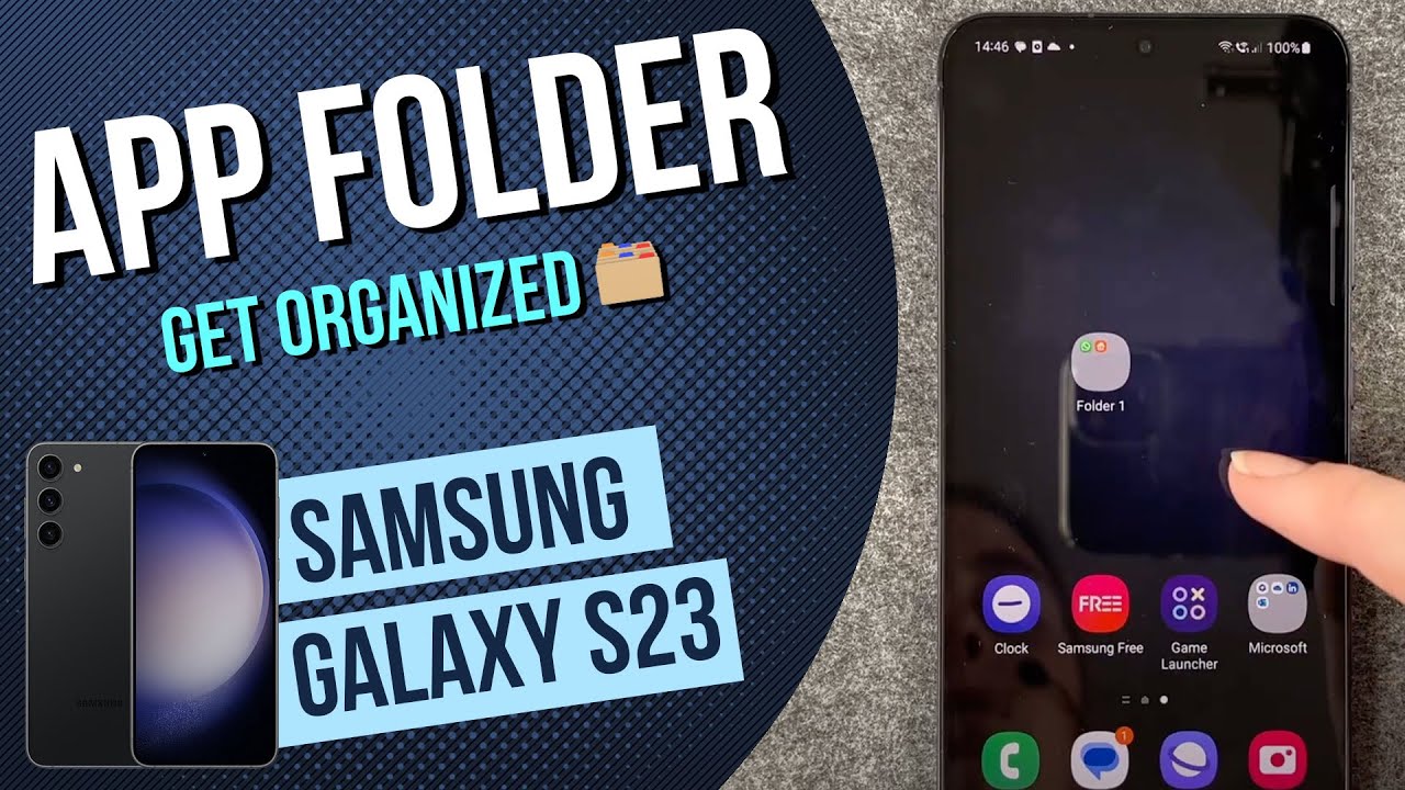 Samsung Galaxy S23 – App Folder / Move Apps • 📱 • 📂 • 👍🏼 • Tutorial