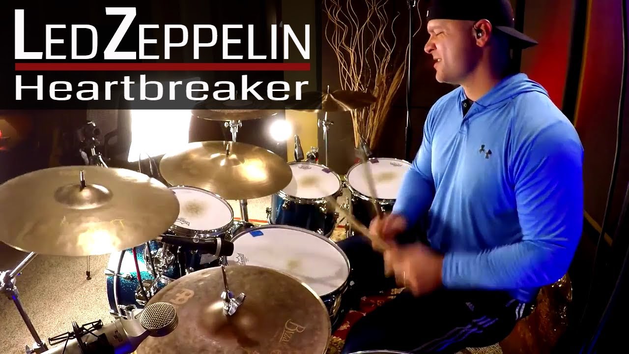 Led Zeppelin - Heartbreaker - Drum Cover (🎧High Quality Audio)