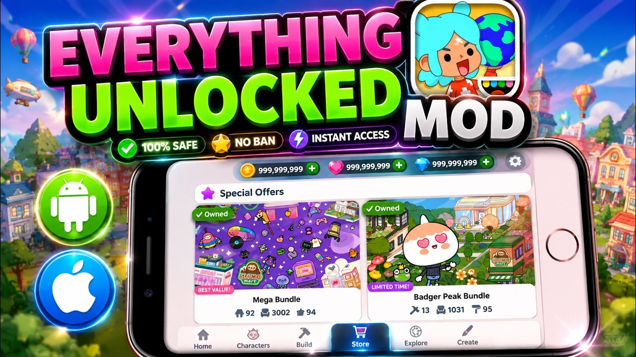 Toca Boca Hack/MOD APK iOS & Android &ndash; How to Unlock EVERYTHING for FREE 2026