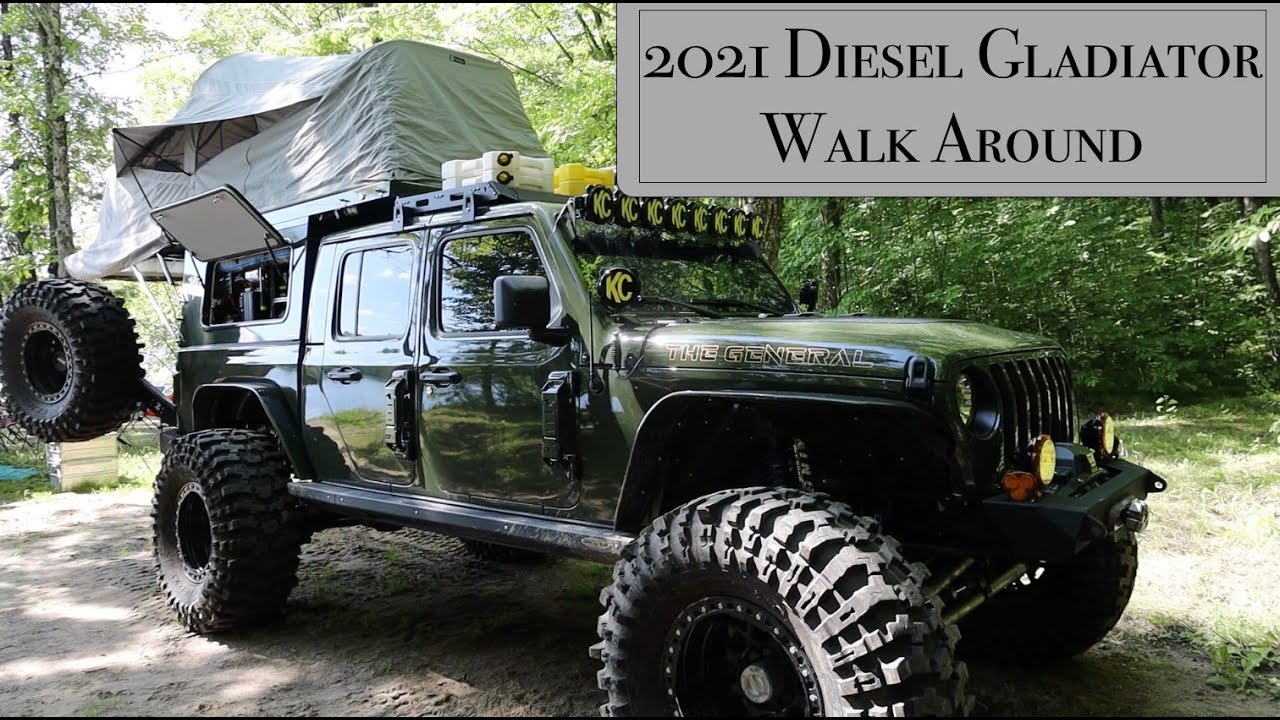 Epic 2021 Diesel Jeep Gladiator Walk Around! This thing is a BEAST!
