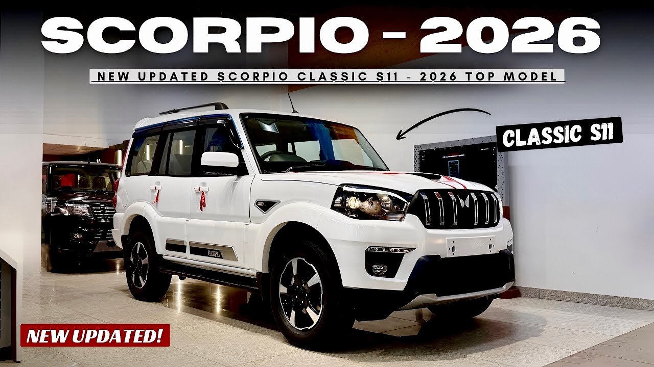 2026 MAHINDRA SCORPIO CLASSIC S11 ❤️ NEW UPDATED TOP MODEL EVEREST WHITE 🔥 THE REAL BIG DADDY! 