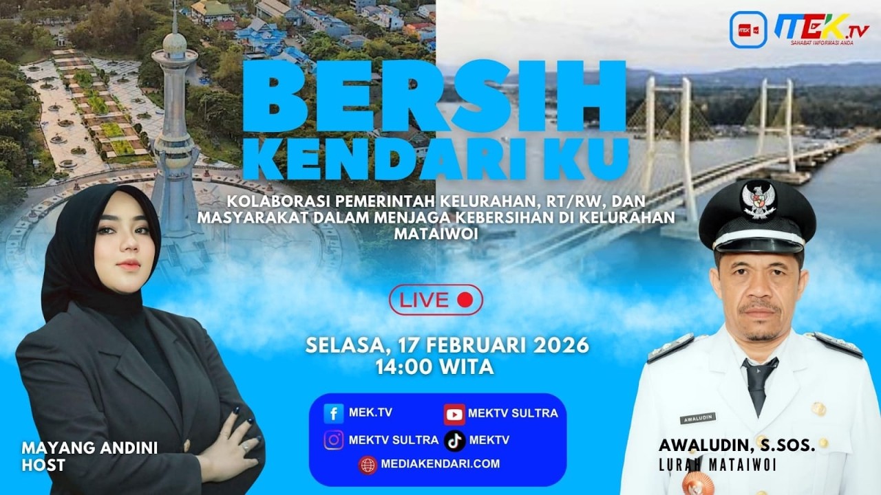 BERSIH KENDARI KU - KOLABORASI KELURAHAN, RT/RW, DAN MASYARAKAT DALAM MENJAGA KEBERSIHAN MATAIWOI