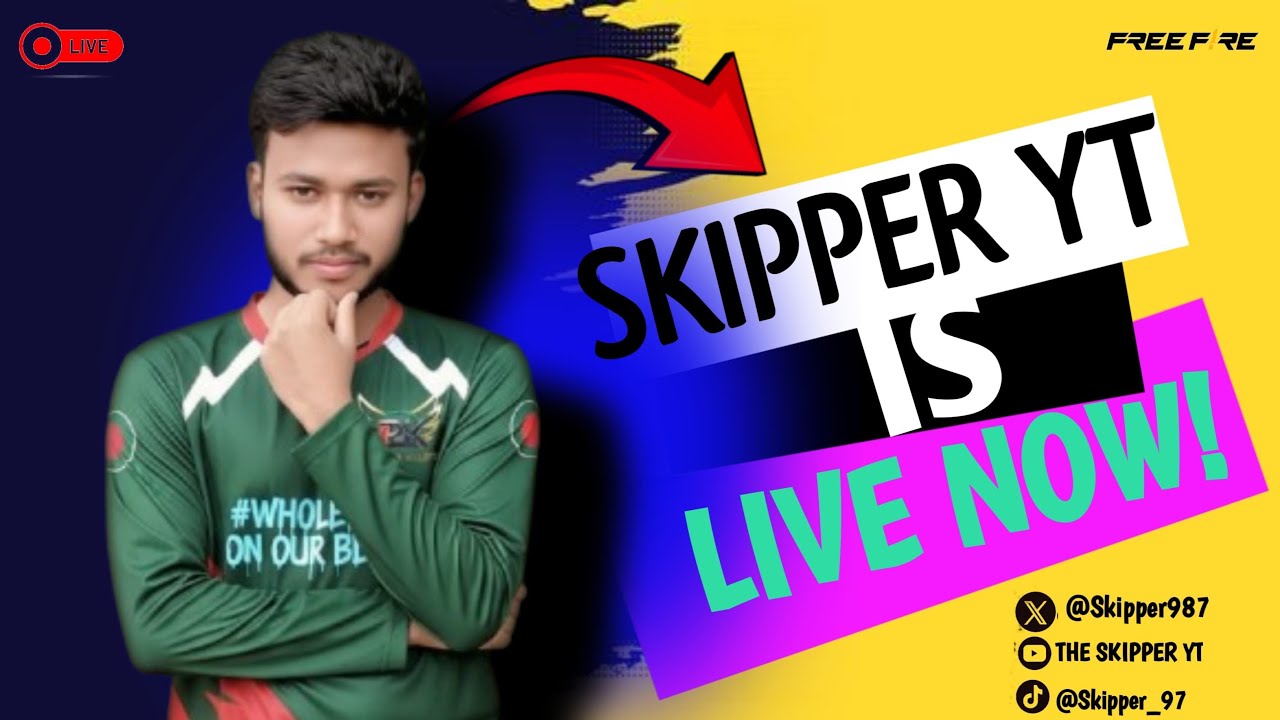 SKIPPER IS LIVE⛔ Grandmaster push New 🤯  Rank season THE SKIPPER YT X TEAM  PDK  #LIVE #Grandmaster