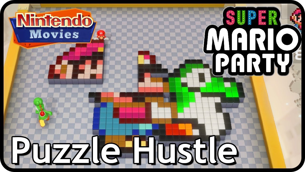 Super Mario Party - Puzzle Hustle (All Stages, 2 Players)