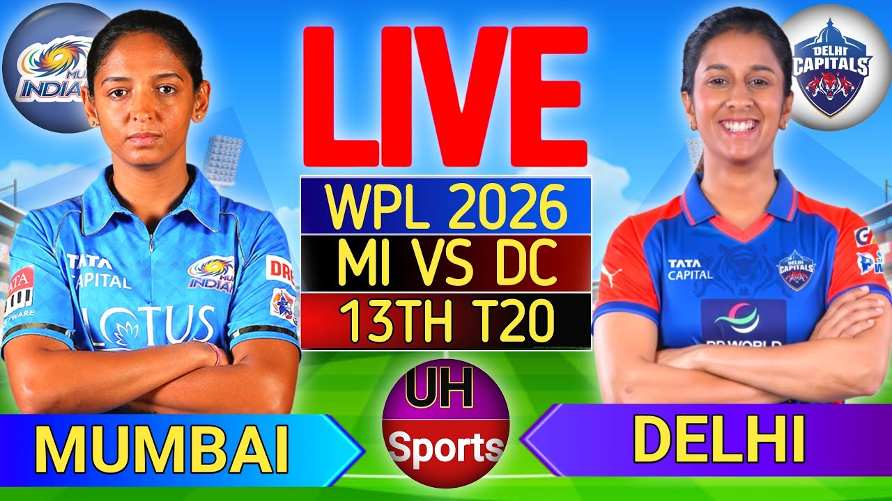 Delhi Capitals Women vs Mumbai Indians Women, 13th Match, WPL 2026 - Live Cricket Match Score, MI 10