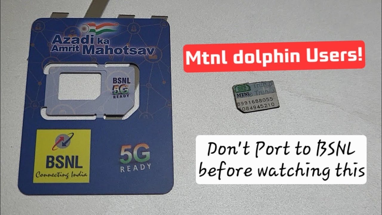 MTNL Dolphin Users &ndash; Don&rsquo;t Port To BSNL 4G Before Watching This ⚠️ 