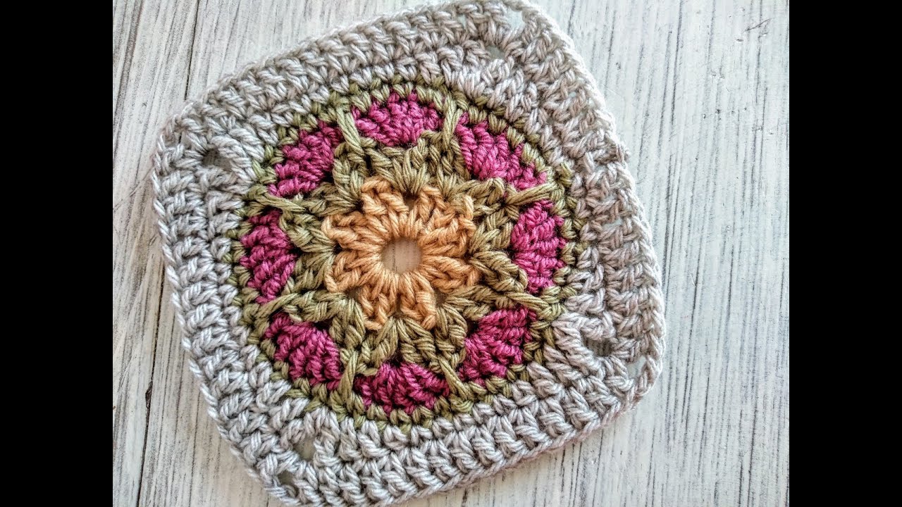 Granny Square, Aplicación a crochet, Cuadro de la Abuela ¡Paso a paso!