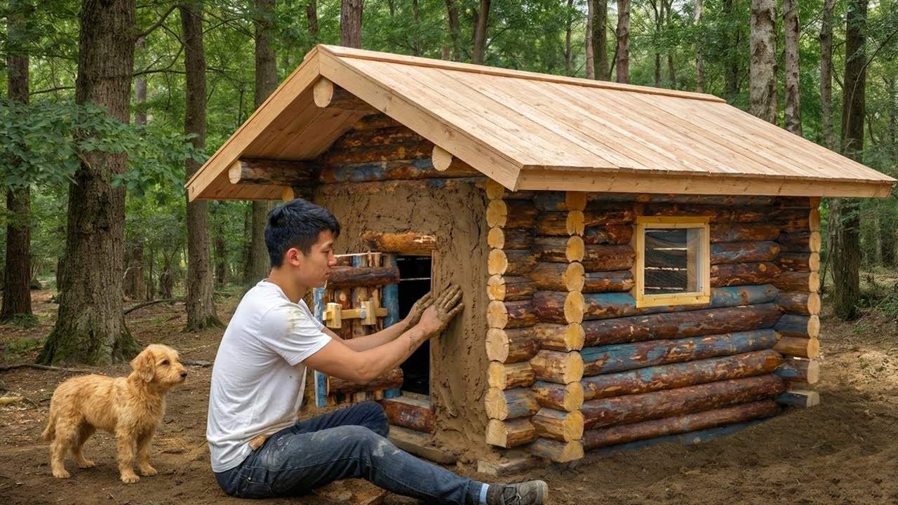 Surviving Alone in the Wild: Using Survival Skills to Build a Home for a Puppy