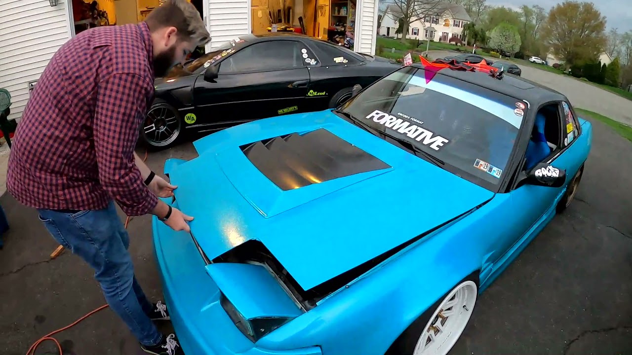 240SX DMAX Hood Vent Install