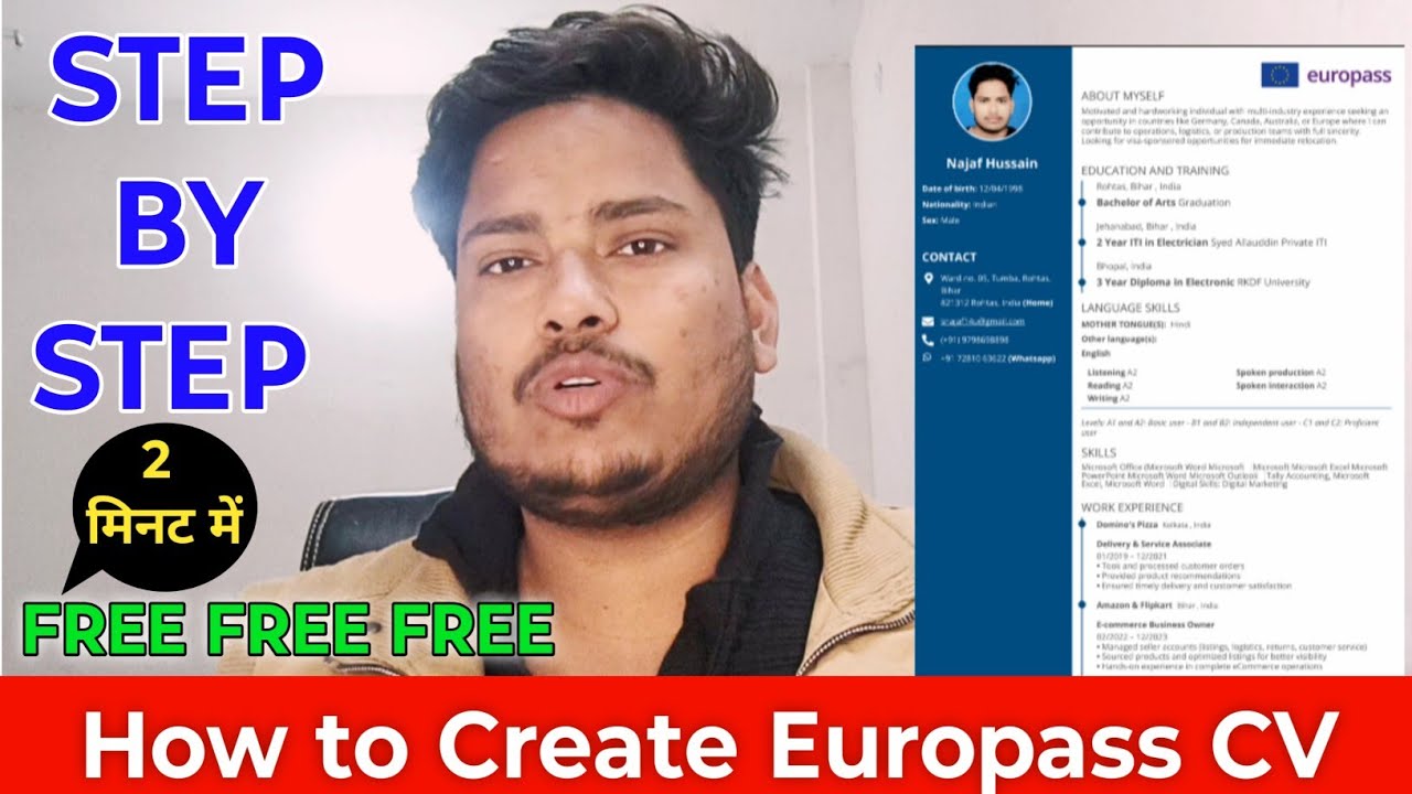 Europass CV Kaise Banaye | Europe & Germany Job CV Format | Step by Step Guide 2026