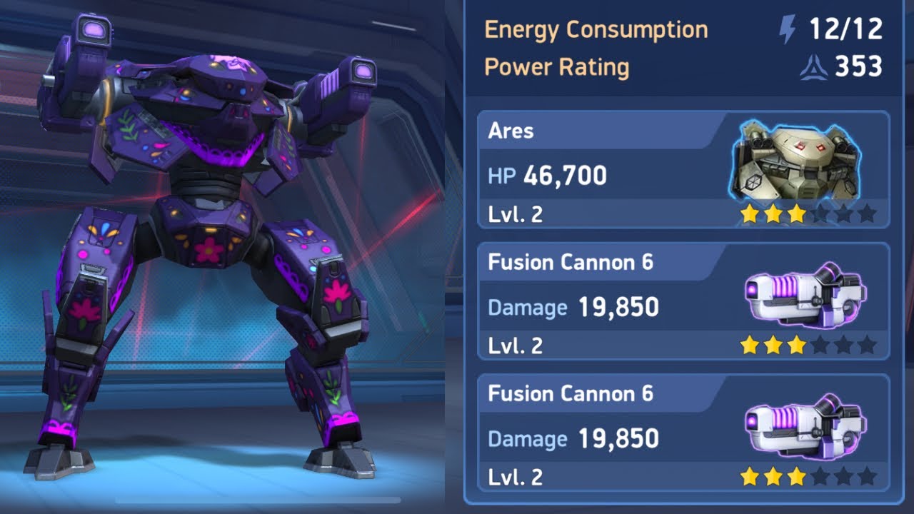 mech arena ares fusion cannon 6 | mech arena gameplay | mech arena